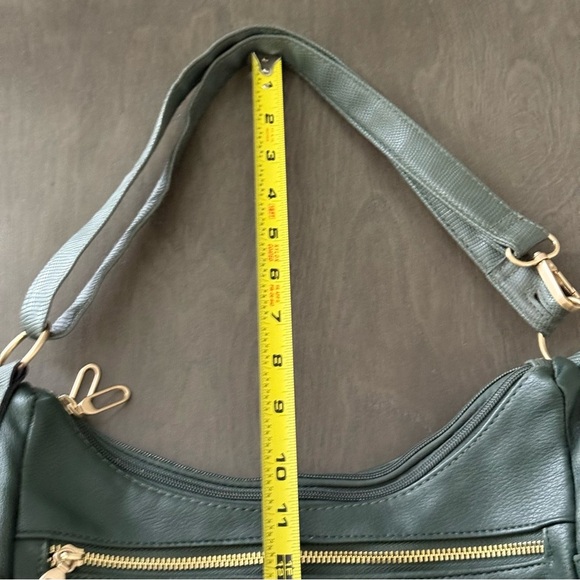 Time and Tru Women's Multi-Compartment Faye Hobo Handbag, Green - Picture 12 of 13